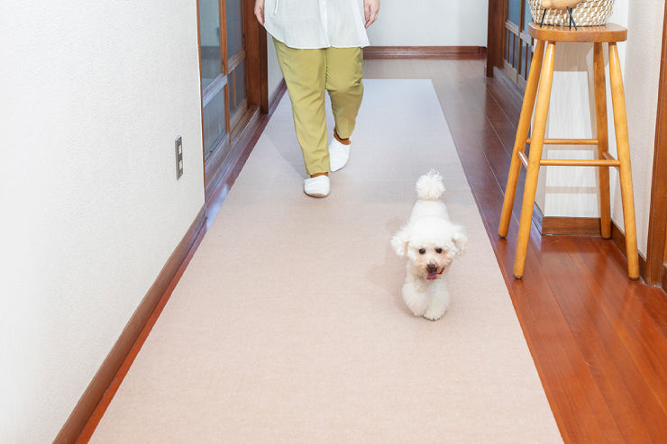 おくだけ吸着 はっ水 ペット用床保護マット 90×300cm 薄さ4mm