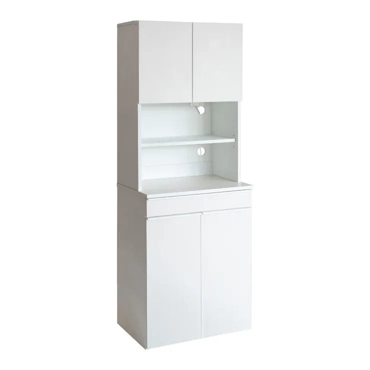 Kitchen counter VKC-7151 Width 118cm Depth 40cm Height 82cm With outlet Counter Kitchen storage Space storage Sliding shelf Rice cooker rack Microwave stand Storage Cupboard Sweets Drawer Movable shelf Stock Scandinavian