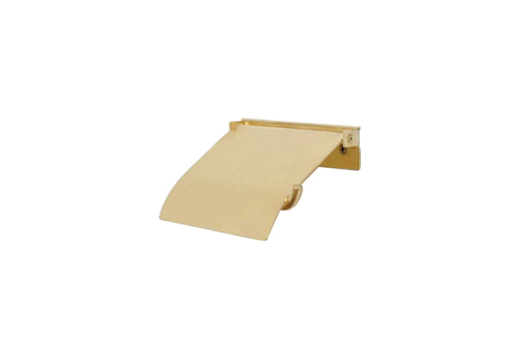 AXCIS アクシス ペーパーホルダー flap フラップ ブラス HS3043 1連 シングル トイレットペーパーホルダーカバー 真鍮 DIY 日曜大工 リフォーム 真鍮製 ゴールド トイレ収納 スリム コンパクト ストック 高級感
