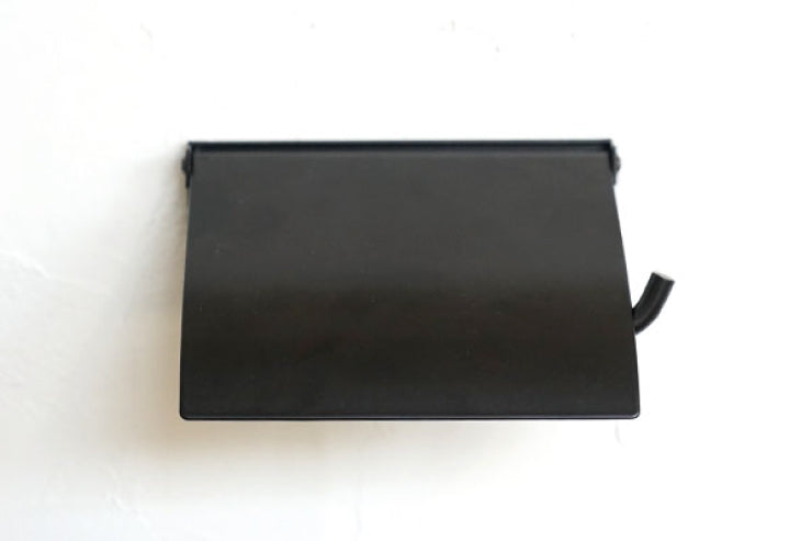 AXCIS アクシス ペーパーホルダー flap フラップ アイアン HS3047 1連 シングル トイレットペーパーホルダーカバー アイアン DIY 日曜大工 リフォーム 鉄製 ブラック トイレ収納 スリム コンパクト ストック 高級感