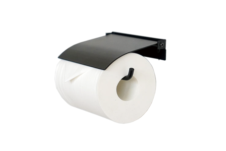 AXCIS アクシス ペーパーホルダー flap フラップ アイアン HS3047 1連 シングル トイレットペーパーホルダーカバー アイアン DIY 日曜大工 リフォーム 鉄製 ブラック トイレ収納 スリム コンパクト ストック 高級感