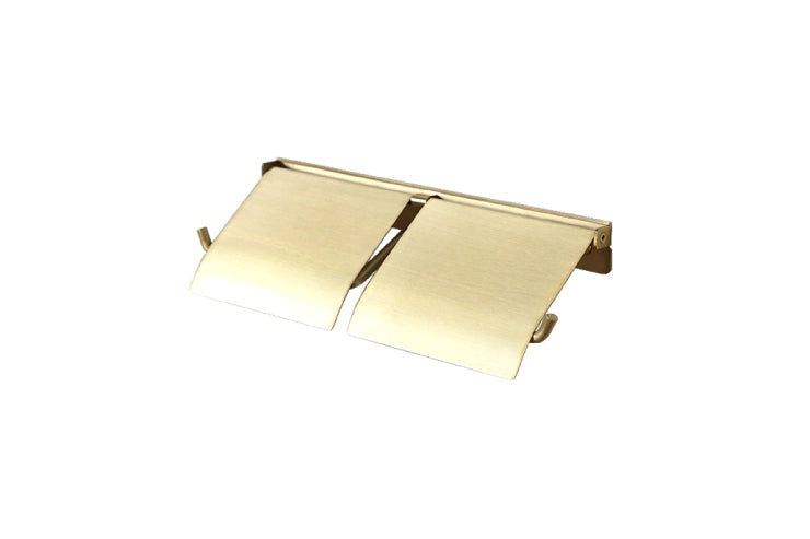 AXCIS アクシス ペーパーホルダー flap フラップ ブラス HS3412 2連 ダブル トイレットペーパーホルダーカバー 真鍮 DIY 日曜大工 リフォーム 真鍮製 ゴールド トイレ収納 スリム コンパクト ストック 高級感