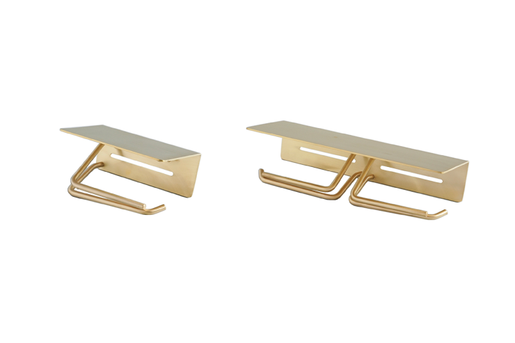 AXCIS アクシス ペーパーホルダー put プット ブラス HS3497 HS3499 1連 2連 シングル ダブル トイレットペーパーホルダーカバー 真鍮 DIY 日曜大工 リフォーム 真鍮製 ゴールド トイレ収納 スリム コンパクト ストック 高級感