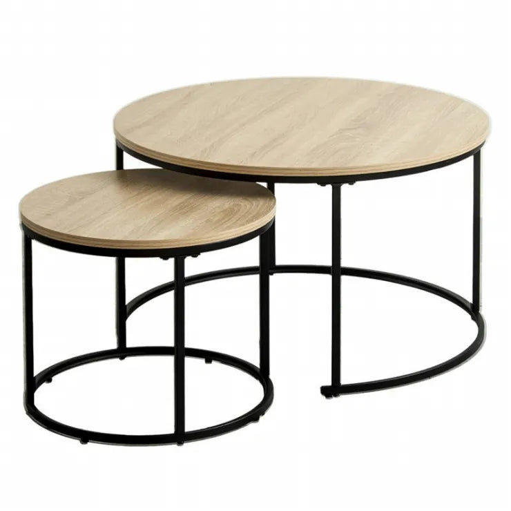 Table pliante MT-6866 Largeur 105 cm Profondeur 55 cm Hauteur 32 (7) cm Table centrale pliante Table en bois marron naturel Fer massif Table de café rétro Table en bois Moderne Scandinave Élégant Mignon Industriel