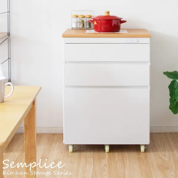 キッチンチェスト Semplice センプリチェ KC-206 幅60.2cm 奥行き42.5cm 高さ85cm