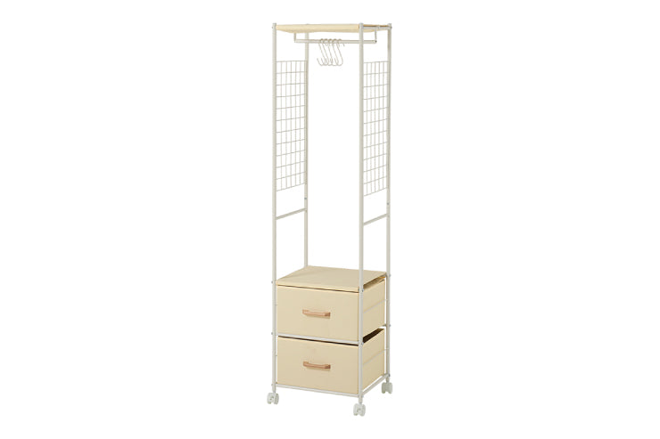 ハンガーラック ワードローブ KHR-3186 幅41.5cm 奥行40cm 高さ155cm