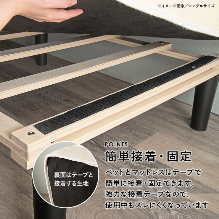ボンネルコイルマットレスベッド KMB-3105SD 幅120cm 奥行き195cm 高さ42cm