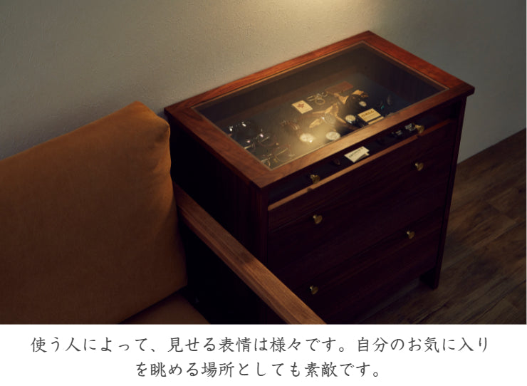 天然木 コレクションチェスト KONISU 日本製 幅70cm 奥行き40cm 高さ75cm