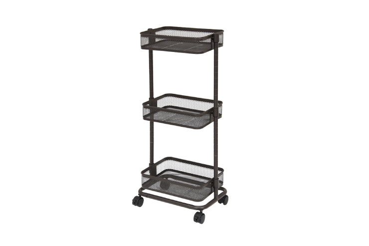 トローリーワゴン KR-3365 幅38cm 奥行26cm 高さ80.5(46.5)cm