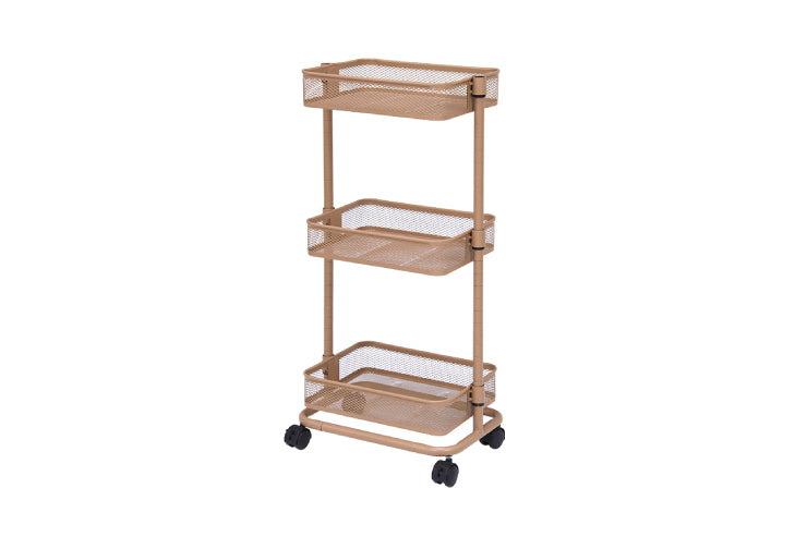 トローリーワゴン KR-3365 幅38cm 奥行26cm 高さ80.5(46.5)cm
