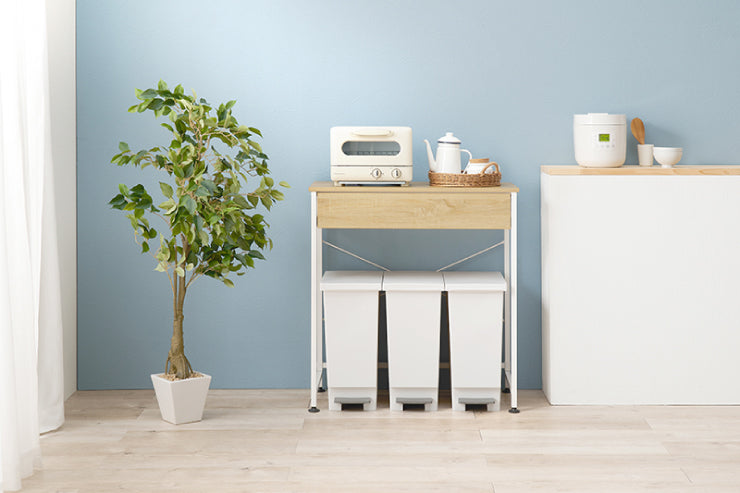 キッチンラック ゴミ箱上ラック KR-3771 幅80.5cm 奥行42cm 高さ85.5cm