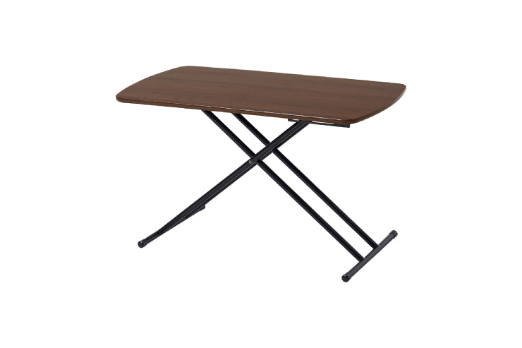 Table élévatrice KT-3183 Largeur 100 cm Profondeur 50 cm Hauteur 30,5-64,5 cm Table élévatrice Table de travail pliante Table d'appoint de canapé Bureau Table à manger Chambre Café Grain de bois Motif marbre Intérieur