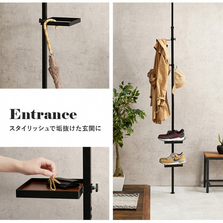 突っ張り棒&パーツ 5点セット 角型 KTR-3114 幅43cm 奥行き43cm 高さ200~265cm