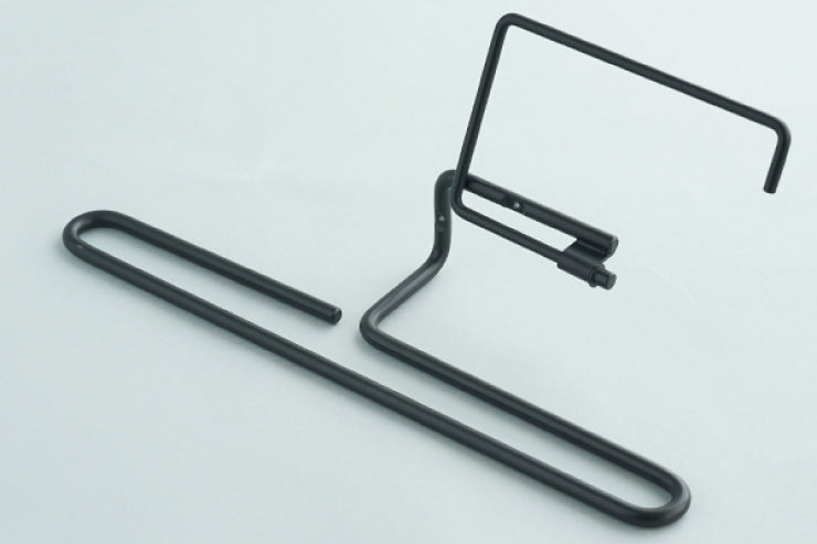 AXCIS アクシス ペーパーホルダー ren レン アイアン L2218 L2219 1連 2連 シングル ダブル トイレットペーパーホルダーカバー 鉄 DIY 日曜大工 リフォーム 鉄製 ブラック トイレ収納 スリム コンパクト ストック 高級感