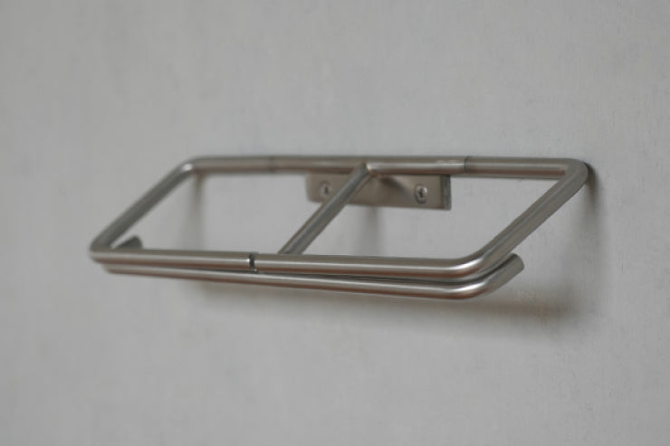 AXCIS アクシス ペーパーホルダー KT ステンレス L2222 L2223 1連 2連 シングル ダブル トイレットペーパーホルダーカバー SUS DIY 日曜大工 リフォーム ステンレス製 シルバー トイレ収納 すき間収納 省スペース スリム コンパクト ストック 高級感 新生活 シンプル 北欧