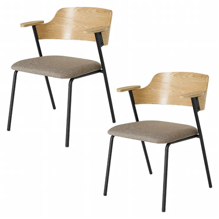 ダイニングチェア 2脚セット LC-4835-2S 幅56cm 奥行き57.5cm 高さ71cm 座面高さ43cm