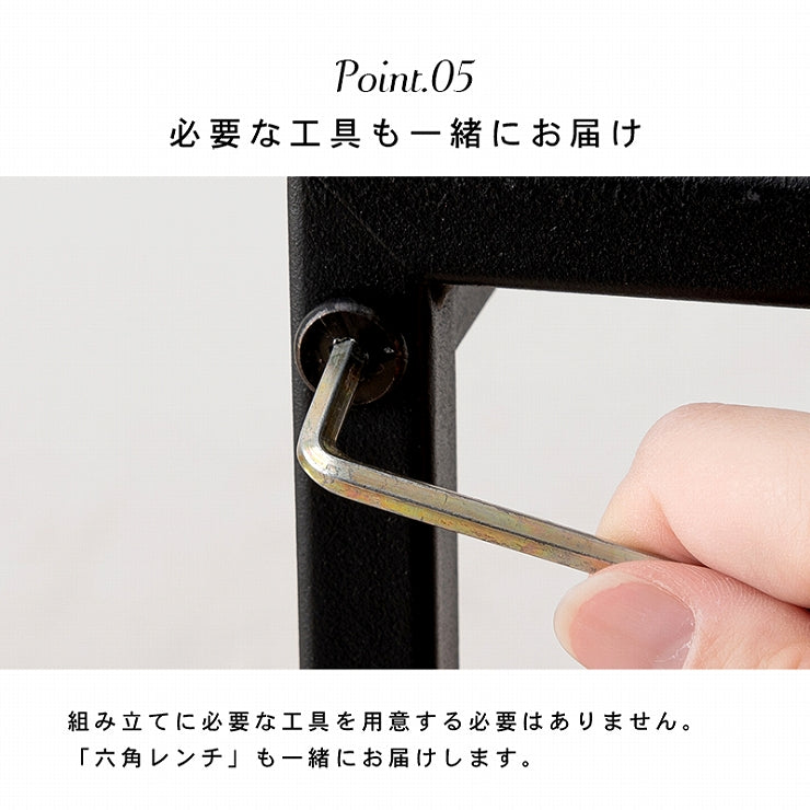 オープンラック LCC-4664 幅90cm 奥行30cm 高さ109cm
