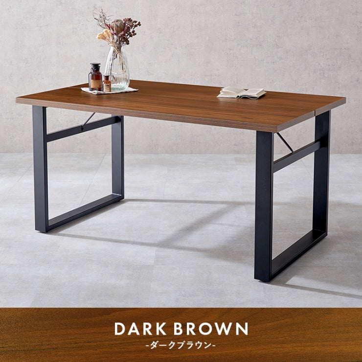Table pliante MT-6866 Largeur 105 cm Profondeur 55 cm Hauteur 32 (7) cm Table centrale pliante Table en bois marron naturel Fer massif Table de café rétro Table en bois Moderne Scandinave Élégant Mignon Industriel