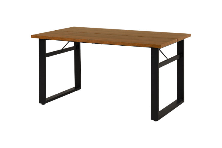 Table pliante MT-6866 Largeur 105 cm Profondeur 55 cm Hauteur 32 (7) cm Table centrale pliante Table en bois marron naturel Fer massif Table de café rétro Table en bois Moderne Scandinave Élégant Mignon Industriel