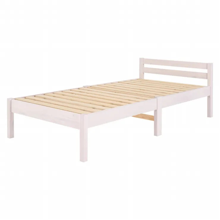 簡単組立 マットレス付きシングルベッド MB-5155S3301 幅99.5cm 奥行き204cm 高さ60cm 床面高さ36cm