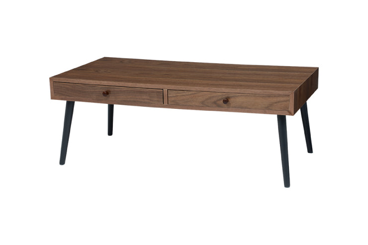 Table pliante MT-6866 Largeur 105 cm Profondeur 55 cm Hauteur 32 (7) cm Table centrale pliante Table en bois marron naturel Fer massif Table de café rétro Table en bois Moderne Scandinave Élégant Mignon Industriel