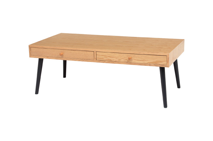 Table pliante MT-6866 Largeur 105 cm Profondeur 55 cm Hauteur 32 (7) cm Table centrale pliante Table en bois marron naturel Fer massif Table de café rétro Table en bois Moderne Scandinave Élégant Mignon Industriel
