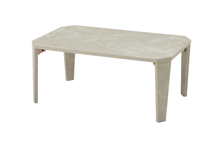 Table pliante MT-6866 Largeur 105 cm Profondeur 55 cm Hauteur 32 (7) cm Table centrale pliante Table en bois marron naturel Fer massif Table de café rétro Table en bois Moderne Scandinave Élégant Mignon Industriel