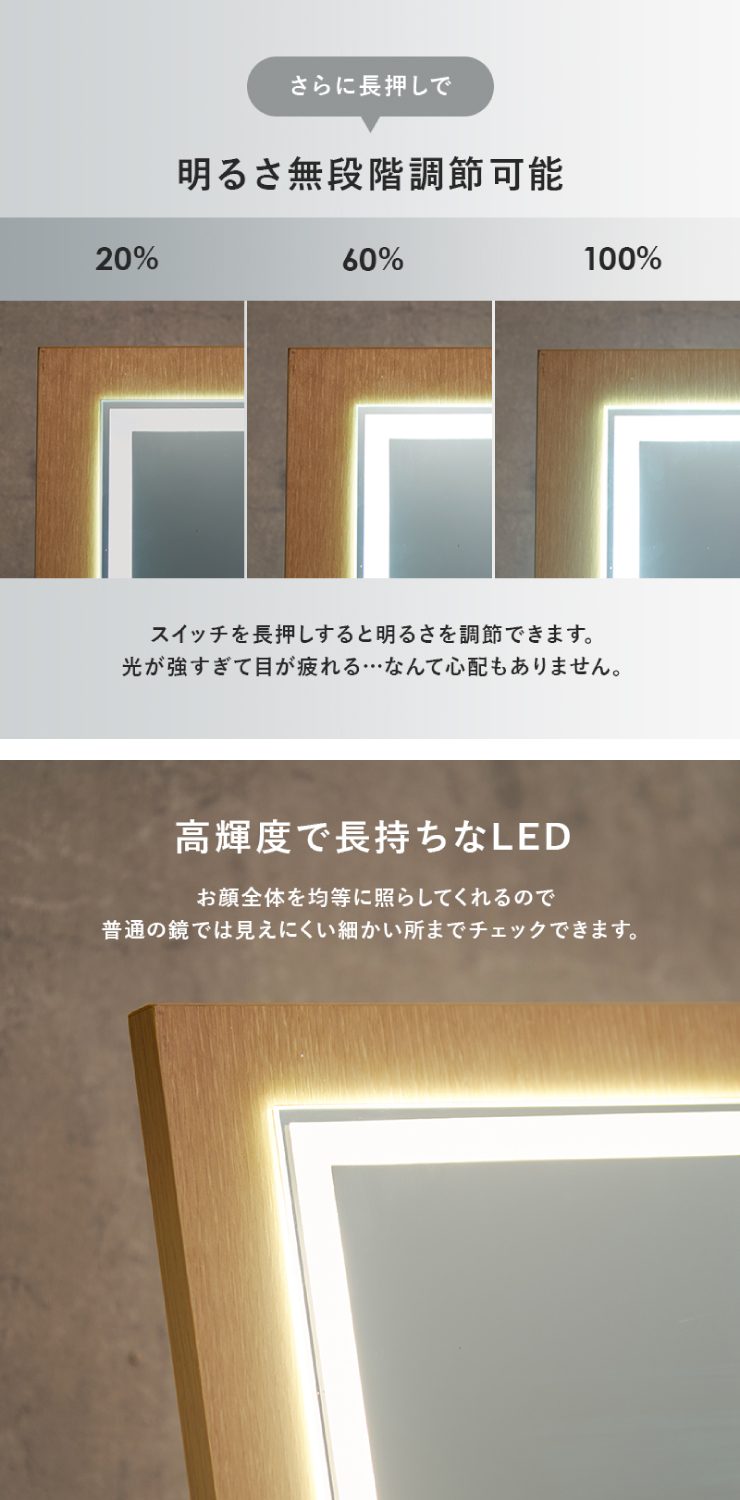 コスメワゴン ドレッサー MUD-6679 幅30.5cm 奥行34.5cm 高さ64cm