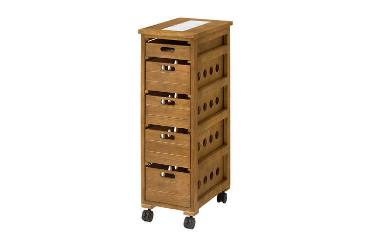 Étagère de cuisine RCC-1629 Largeur 87 cm Profondeur 45 cm Hauteur 186 cm Avec prise Rangement de cuisine Glissière Tiroir Support pour micro-ondes Placard Étagère Étagère Salle à manger Grain de bois Mince Grande capacité Étagère à épices Nouvelle vie