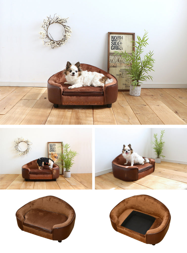 ペットベッド ペットソファ PETTO PEPE ペペ 幅65.5cm 奥行き45.5cm 高さ35.5cm