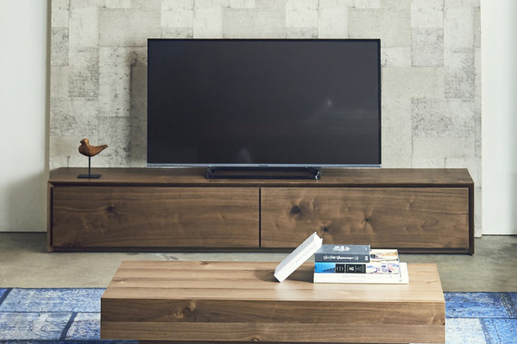 天然木 テレビボード RAICHO 日本製 幅200cm 奥行き40cm 高さ35cm