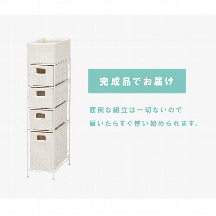 ランドリーラック 5段 RAN-2408 幅20.5cm 奥行40.5cm 高さ95.5cm