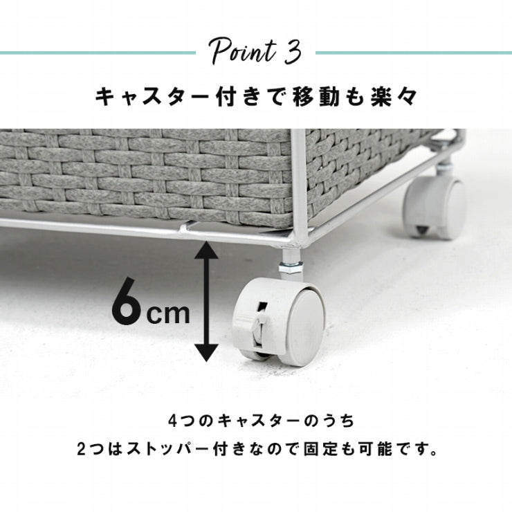 ランドリーラック 2列 RAN-2418 幅70.5cm 奥行き30.5cm 高さ99.5cm