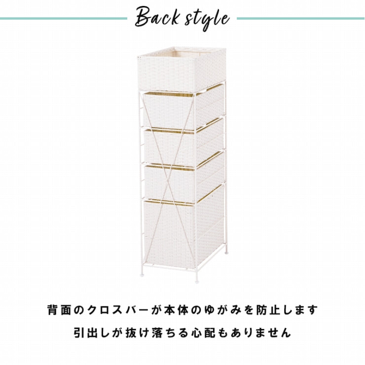 ランドリーラック RAN-2421 幅25.5cm 奥行き40.5cm 高さ95.5cm
