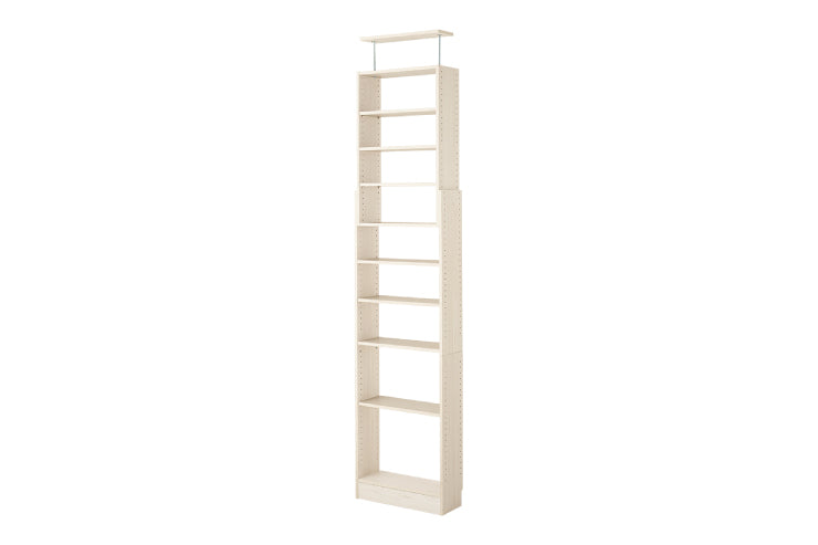 5-tier tension rack KTR-3156 Width 90cm Depth 24cm Height 187-264cm Height adjustable Rack Slim Wall storage Open rack Wall shelf Tension shelf Partition Ladder rack Slim wall Storage shelf Storage rack