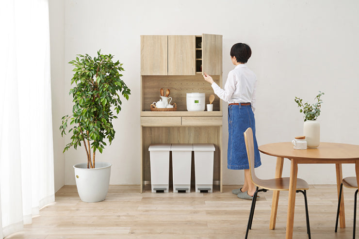 キッチンラック RCC-1633BS 幅88cm 奥行41.5cm 高さ172cm