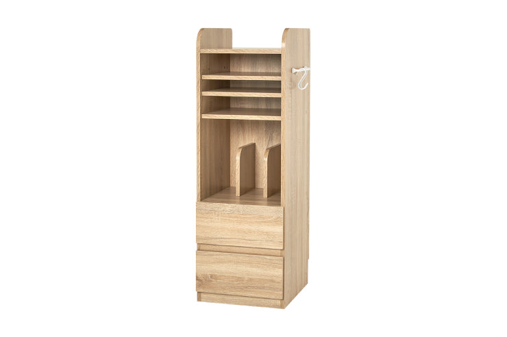 Bibliothèque RCC-1021-L Largeur 55 cm Profondeur 26 cm Hauteur 68 cm Étagère ouverte Élégant Mince Avec roulettes Étagère murale Étagère Cloison Support DVD Porte-revues Rangement d'entrée Bibliothèque Salon Mince Mural