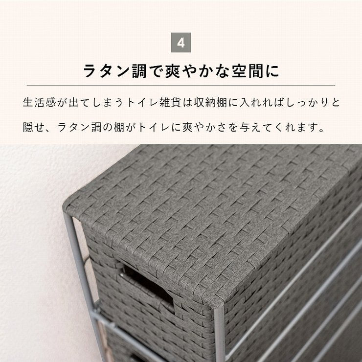 トイレラック RTR-2429 幅16.5cm 奥行46cm 高さ69cm