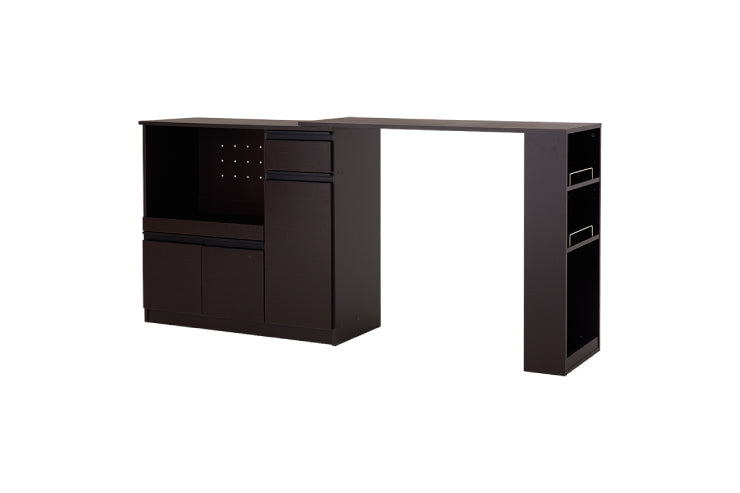 伸縮キッチンカウンター VKC-7150OS 幅104~178cm 奥行40cm 高さ84cm