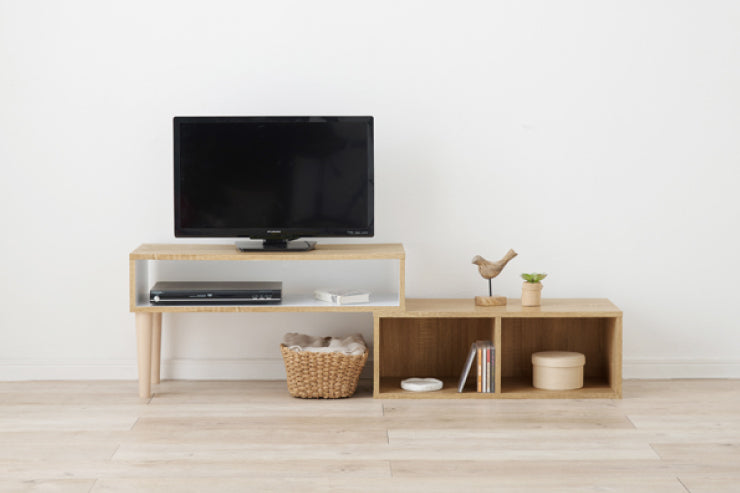 伸縮式TV台 VTV-7260 幅75cm~135cm 奥行30cm 高さ40cm