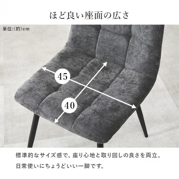 ダイニングチェア 2脚セット BC-8543-2S 幅45cm 奥行き54cm 高さ80cm 座面高さ41cm