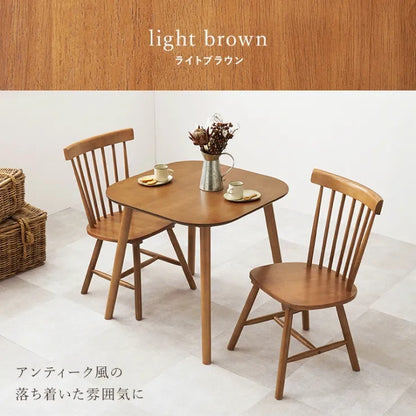 ダイニング3点セット BT-8627-42-3S 幅75cm 奥行75cm 高さ70cm