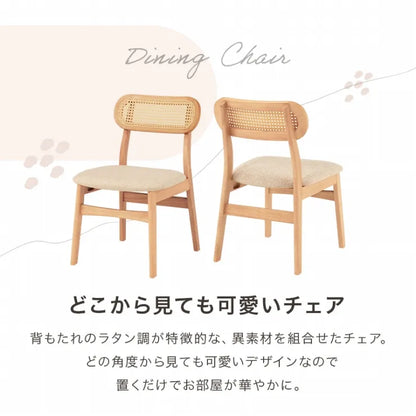 ダイニング3点セット BT-862754-3SR 幅75cm 奥行き75cm 高さ70cm