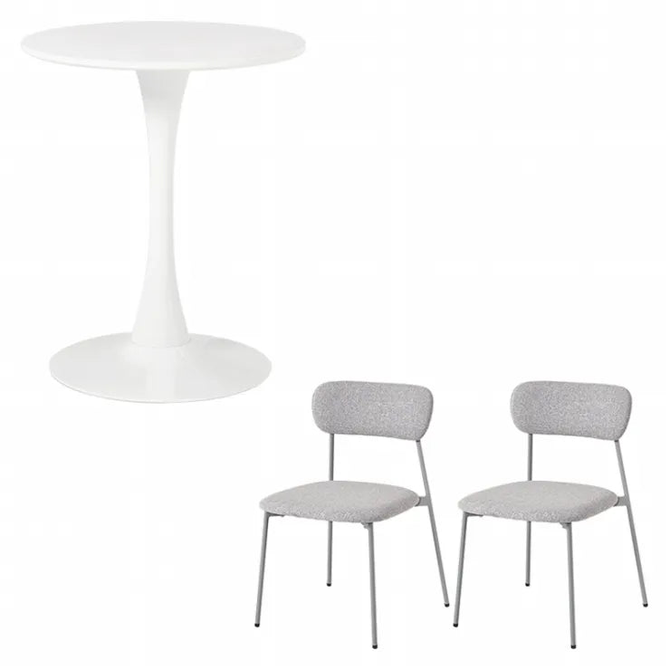 テーブル＆チェア3点セット BT-8657-56-3S 幅60cm 奥行き60cm 高さ73cm