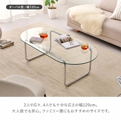 ガラステーブル BT-8666 幅60cm 奥行き60cm 高さ38cm