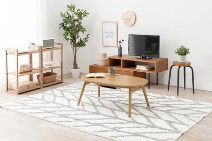 Folding leg table MT-6866 Width 105cm Depth 55cm Height 32(7)cm Folding center table Natural Brown Wooden table Solid Iron Retro Cafe table Wood table Modern Scandinavian Stylish Cute Industrial