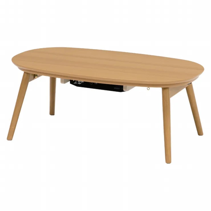 Folding leg table MT-6866 Width 105cm Depth 55cm Height 32(7)cm Folding center table Natural Brown Wooden table Solid Iron Retro Cafe table Wood table Modern Scandinavian Stylish Cute Industrial
