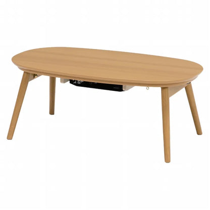 Folding leg table MT-6866 Width 105cm Depth 55cm Height 32(7)cm Folding center table Natural Brown Wooden table Solid Iron Retro Cafe table Wood table Modern Scandinavian Stylish Cute Industrial