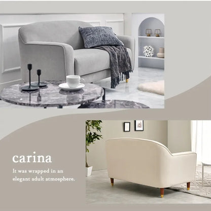 ソファ カリーナ CARINA-2P 幅125cm 奥行き70cm 高さ59～71cm 座面高さ28～40cm