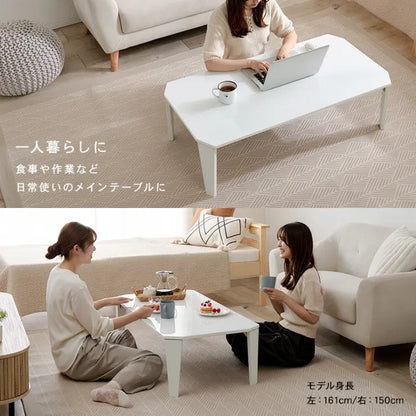 折れ脚テーブル Couleur-105 クルール 幅105cm 奥行き55cm 高さ32cm
